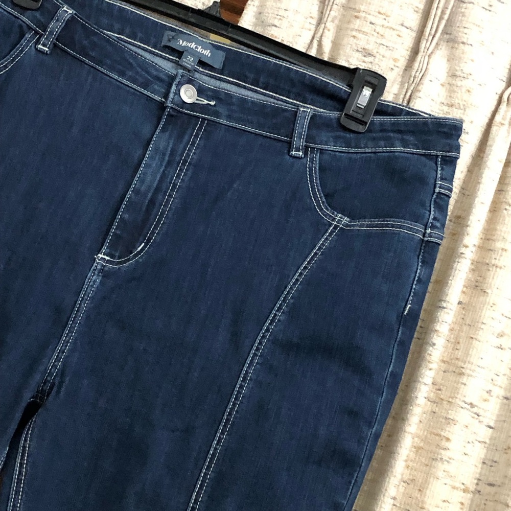 ModCloth The Bianca High Rise Flared Jeans - Picture 2 of 8
